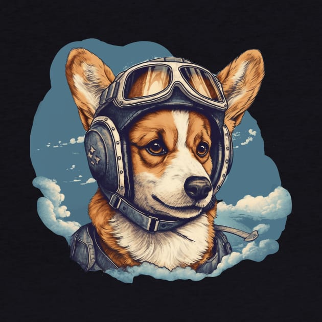 Aviator dog by GreenMary Design